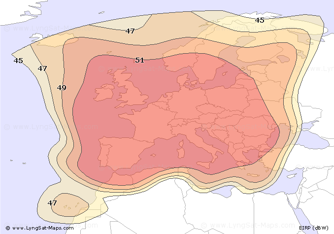 Antenas parabólicas. Cobertura Astra Antenas parabólicas. Cobertura Astra